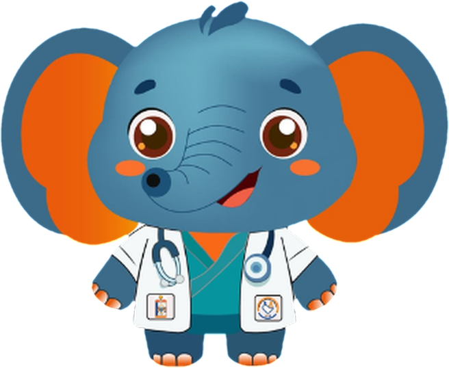 Mascota doctora de Servicios Óptimos en Salud IPS