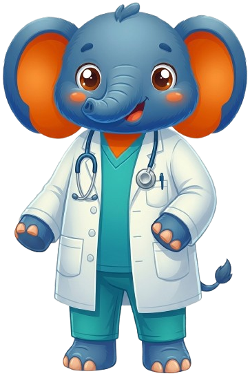 Mascota doctora de Servicios Óptimos en Salud IPS